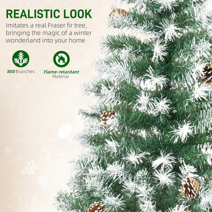 6ft Artificial Christmas Tree, Unlit Full, 800 Branches, 61 Pine Cones, Fir Artificial Christmas Trees at Gallery Canada