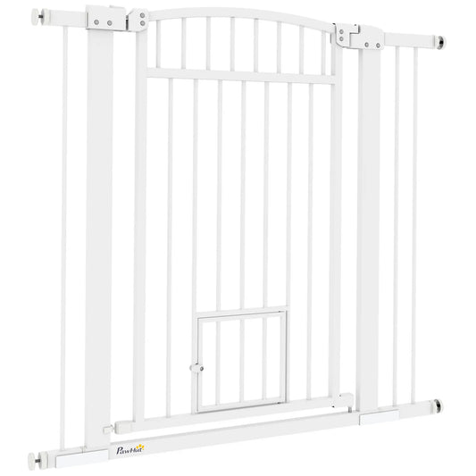 30-41 Inch Extra Wide Pet Gate, 37 Inch H, Small Door, Extension Kit Pet Gates White at Gallery Canada