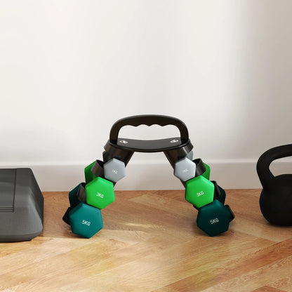 40 LBS Hex Dumbbell Set, Adjustable, Home Gym, Green Dumbbells & Barbells at Gallery Canada
