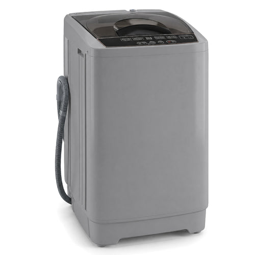 9.93 Lbs Full Automatic Washing Machine, 8 Programs, Gray