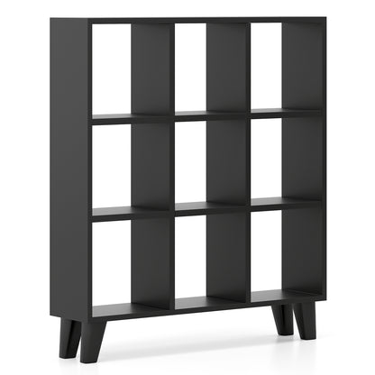 9-Cube Bookcase, 6 Removable Shelves, Black Bookcases at Gallery Canada