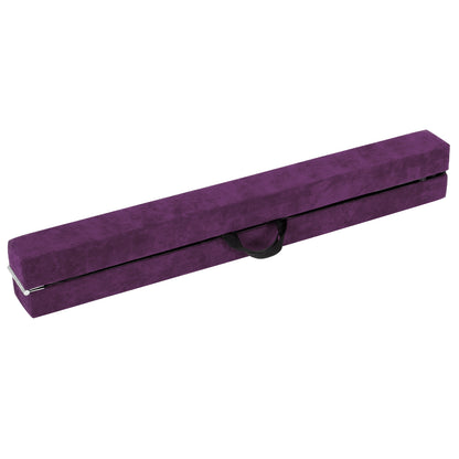 9 FT Folding Gymnastics Balance Beam with Anti-slip Base and Pine Wood Frame, Purple Sports at Gallery Canada