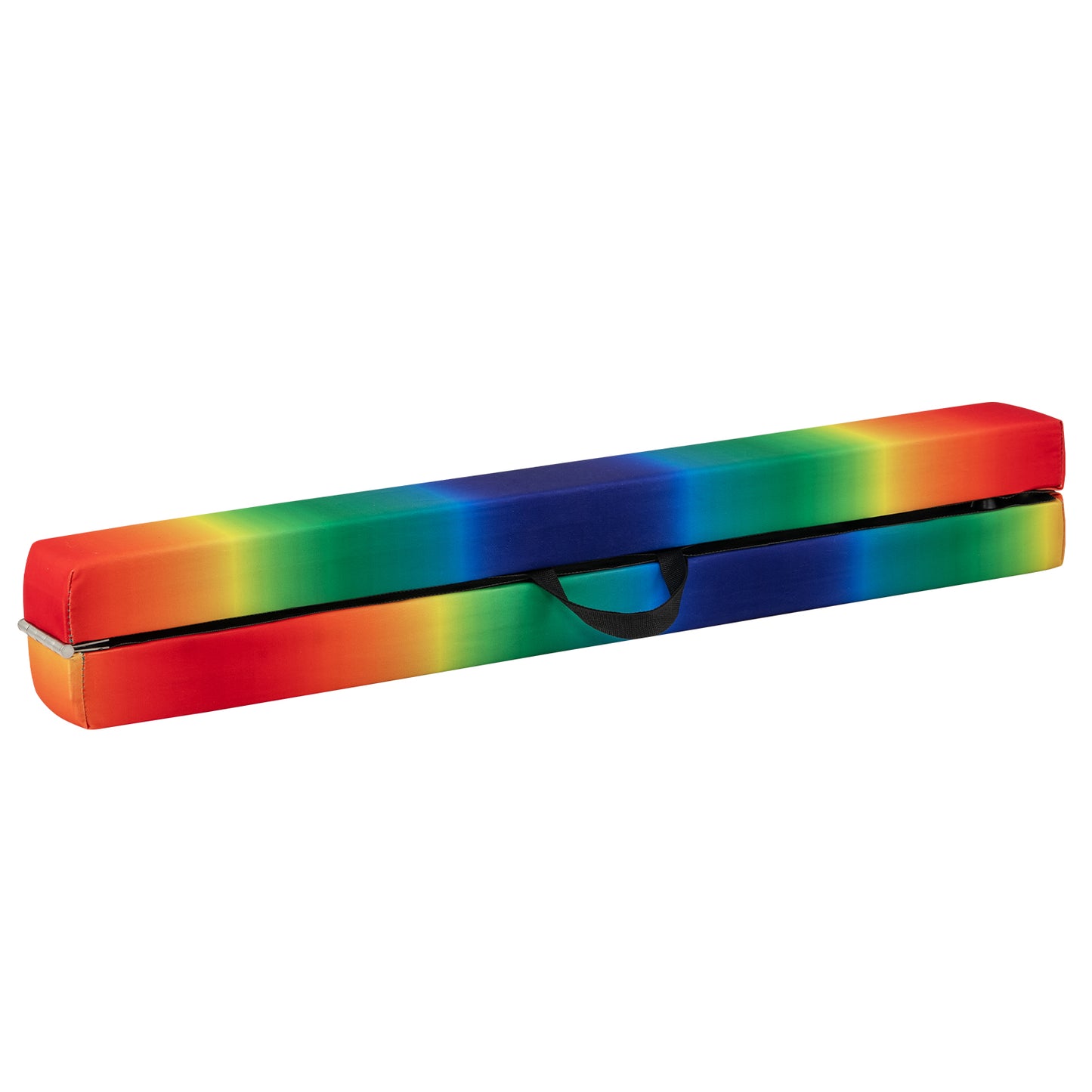 9 FT Folding Gymnastics Balance Beam with Anti-slip Base and Pine Wood Frame-Rainbow, Multicolor Sports at Gallery Canada