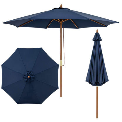 9 FT Patio Umbrella, Outdoor Table Umbrella, Navy Outdoor Umbrellas at Gallery Canada