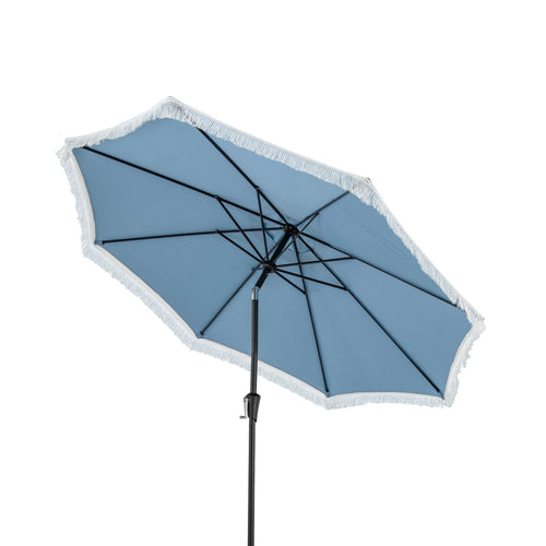 9 FT Patio Umbrella, Sun-Protective Canopy, Navy