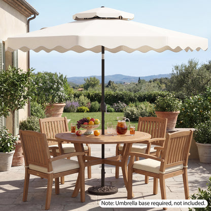 9 Ft Patio Umbrella With Push Button Tilt, Beige Outdoor Umbrellas at Gallery Canada
