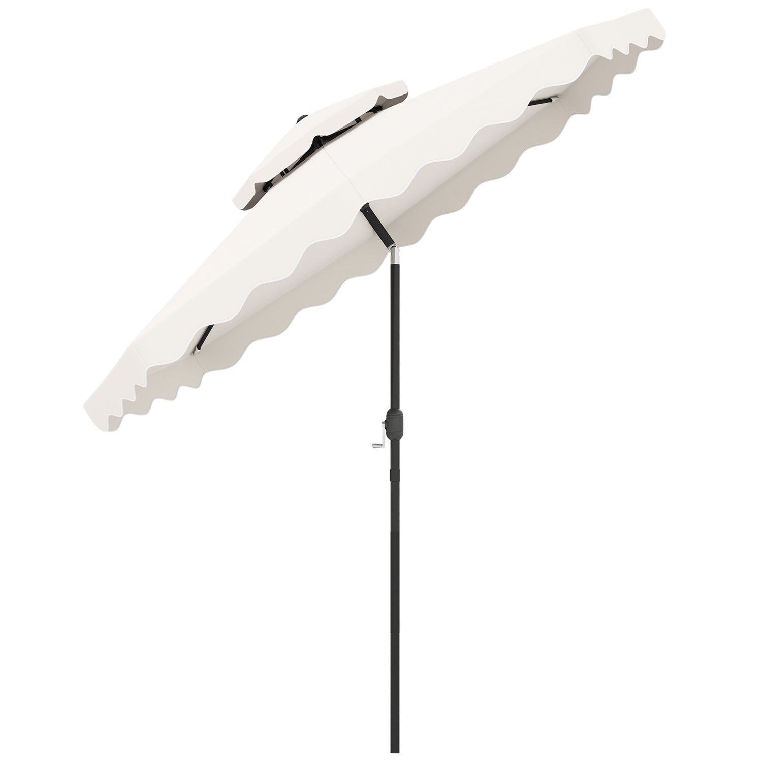 9 Ft Patio Umbrella With Push Button Tilt, Beige Outdoor Umbrellas at Gallery Canada