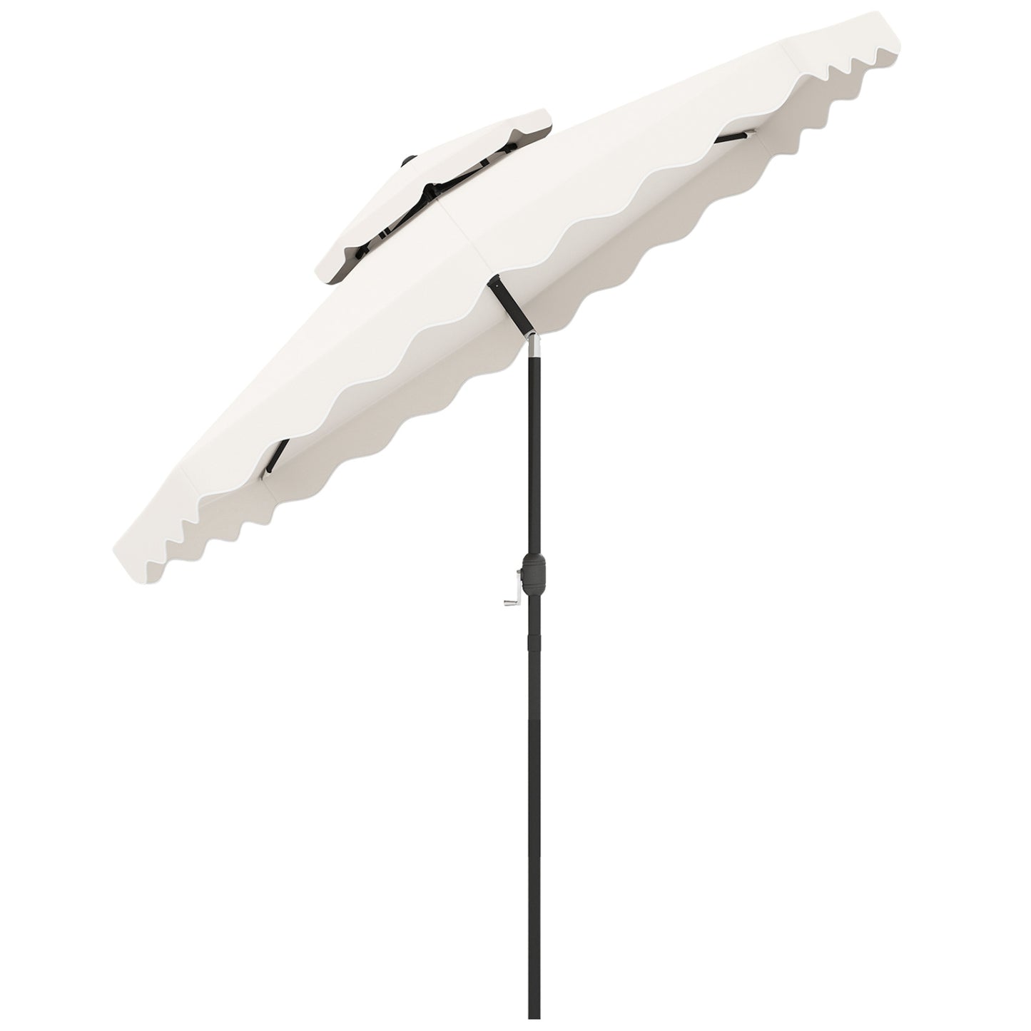 9 Ft Patio Umbrella With Push Button Tilt, Beige Outdoor Umbrellas at Gallery Canada