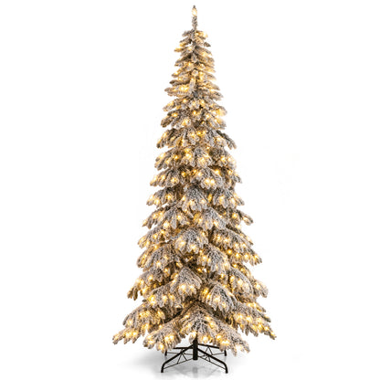 9 Feet Pre-Lit Artificial Xmas Tree Hinged Xmas Tree with Quick Power Connectors Christmas Tree Options at Gallery Canada
