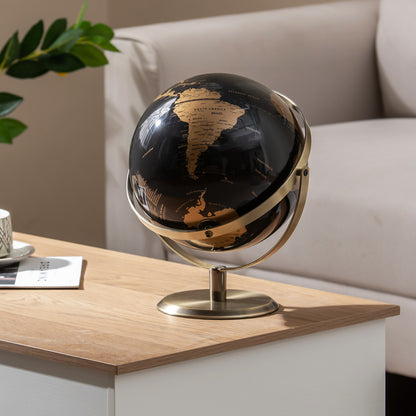 9-Inch Metallic Black World Globe with Metal Stand, Golden Learning Toys at Gallery Canada