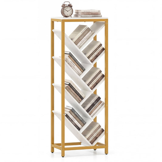 9-Tier Freestanding Bookcase, White Bookcases White at Gallery Canada