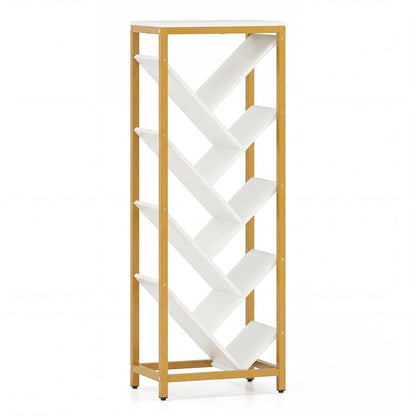 9-Tier Freestanding Bookcase, White Bookcases at Gallery Canada