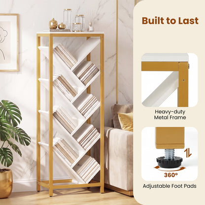 9-Tier Freestanding Bookcase, White Bookcases at Gallery Canada