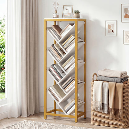 9-Tier Freestanding Bookcase, White Bookcases at Gallery Canada