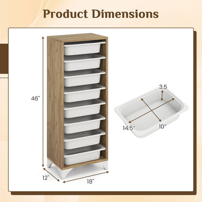 9-Tier Fruit and Vegetable Storage Rack Freestanding Wooden Pantry Organizer Cabinet Sideboards Cabinets & Buffets at Gallery Canada