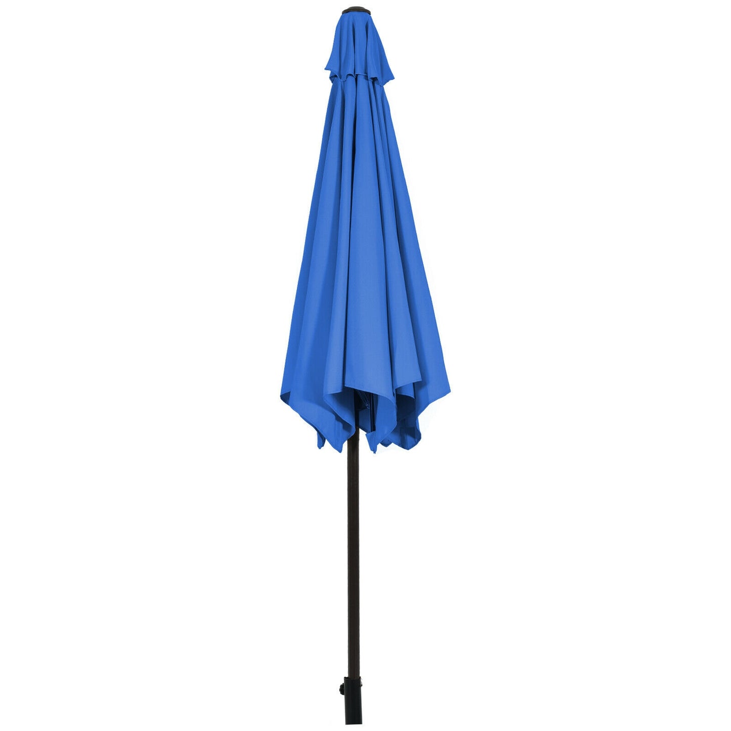 9ft Patio Market Table Umbrella, Push Button Tilt Crank, Blue Outdoor Umbrellas at Gallery Canada