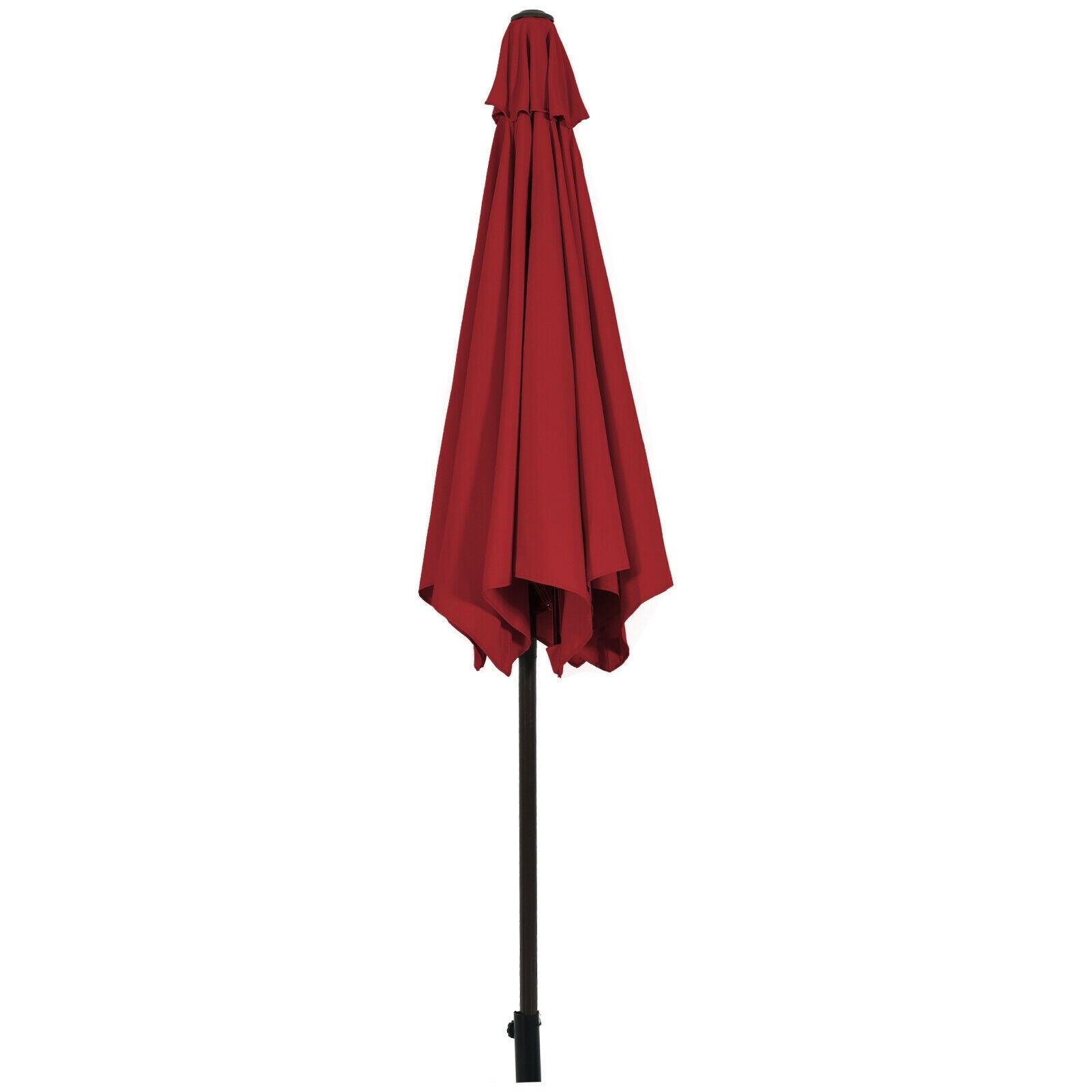 9FT Patio Umbrella, Steel Tilt Crank, Burgundy Outdoor Umbrellas at Gallery Canada