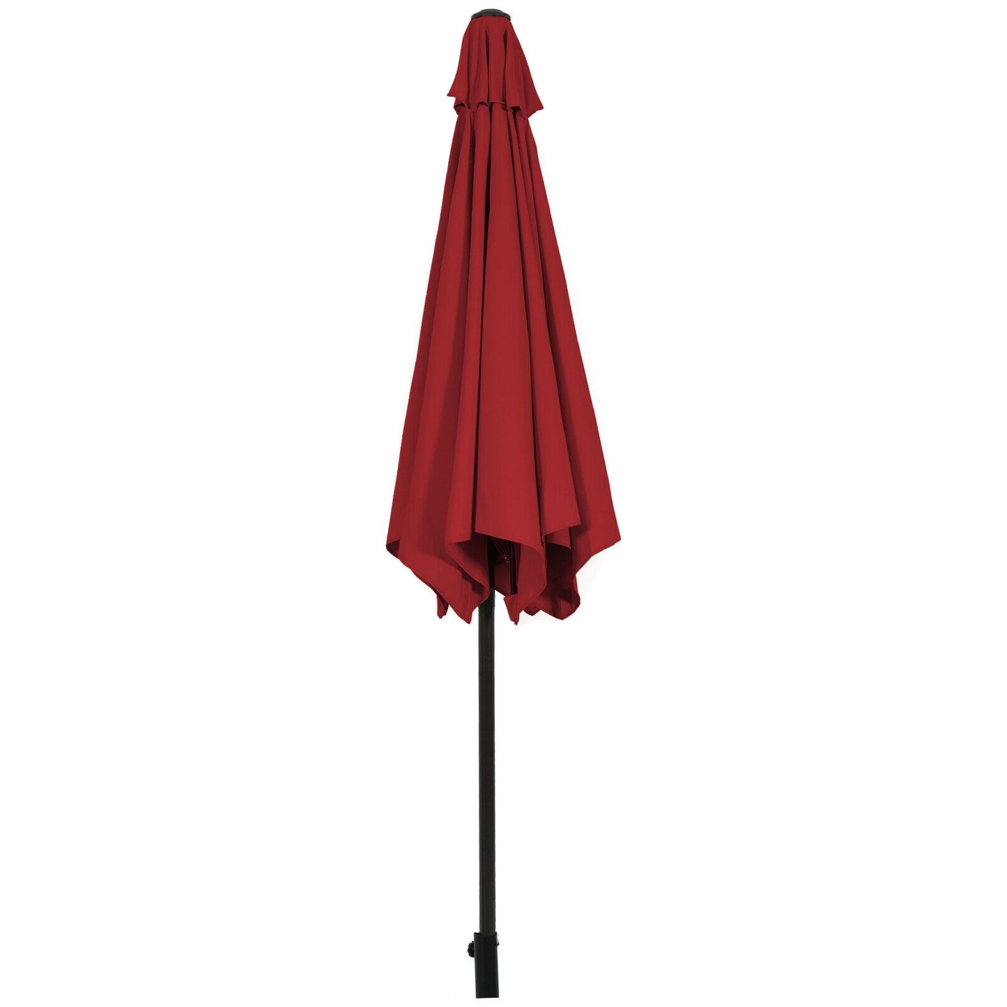 9FT Patio Umbrella, Steel Tilt Crank, Burgundy Outdoor Umbrellas at Gallery Canada