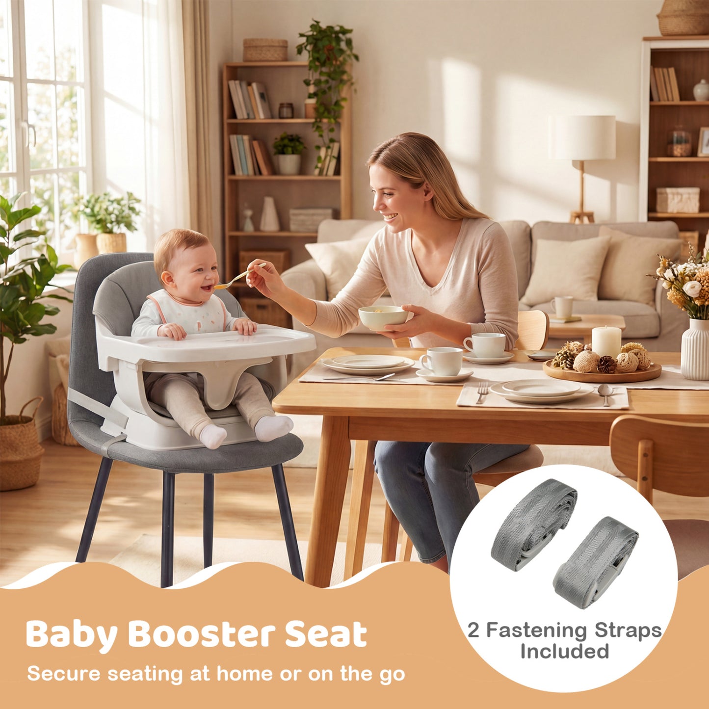 9-In-1 Convertible High Chair, Solid Wood Legs, White High Chairs at Gallery Canada