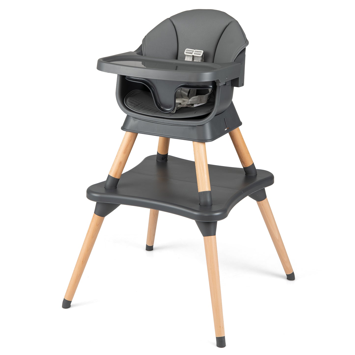 9-In-1 Convertible High Chair, Solid Wood Legs, Gray High Chairs at Gallery Canada