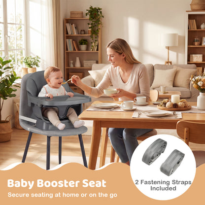 9-In-1 Convertible High Chair, Solid Wood Legs, Gray High Chairs at Gallery Canada