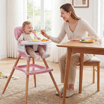 Convertible High Chair For Babies, Toddlers, 9-in-1, Pink High Chairs at Gallery Canada