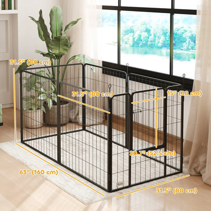 Heavy Duty Dog Playpen, 6 Panels, 31.5"H, Medium Dogs, With Door Houses, Kennels & Pens at Gallery Canada