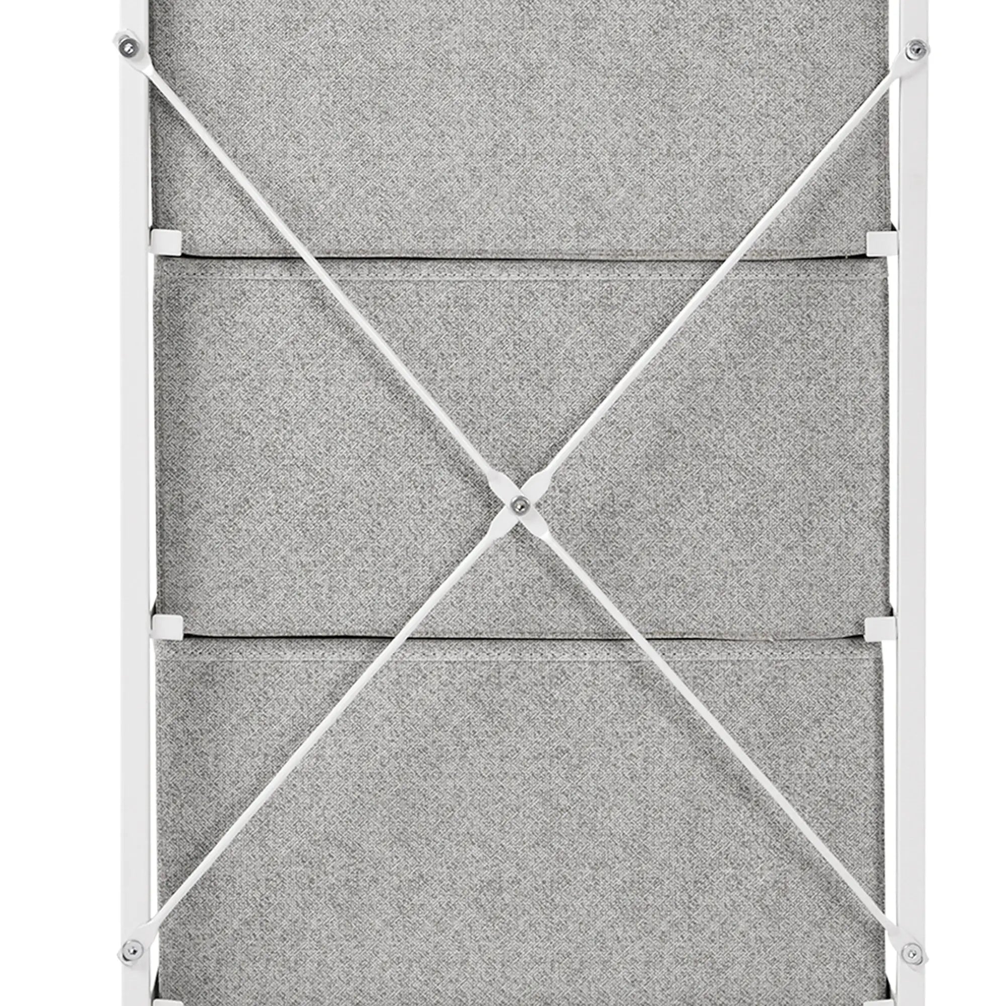 Linen Drawer Cabinet, 4 Removable Drawers, Adjustable Feet, White Storage Cabinets at Gallery Canada