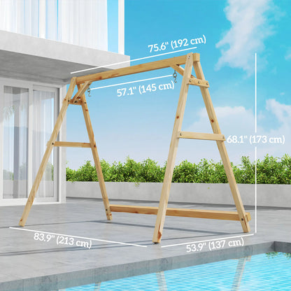 770lbs Porch Swing Frame, Heavy Duty A-Frame Stand, Reinforced Bars Hammock Stands at Gallery Canada