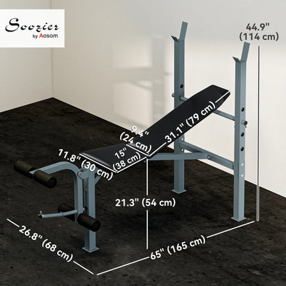 Adjustable Incline Decline Weight Bench, Leg Extension, Barbell Rack Weight Benches at Gallery Canada