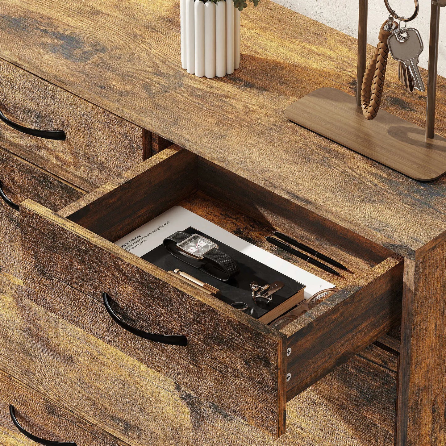 Narrow Shoe Storage, 2 Flip Drawers, Adjustable Shelves, 12 Pairs, Brown Shoe Storage Cabinets & Racks at Gallery Canada