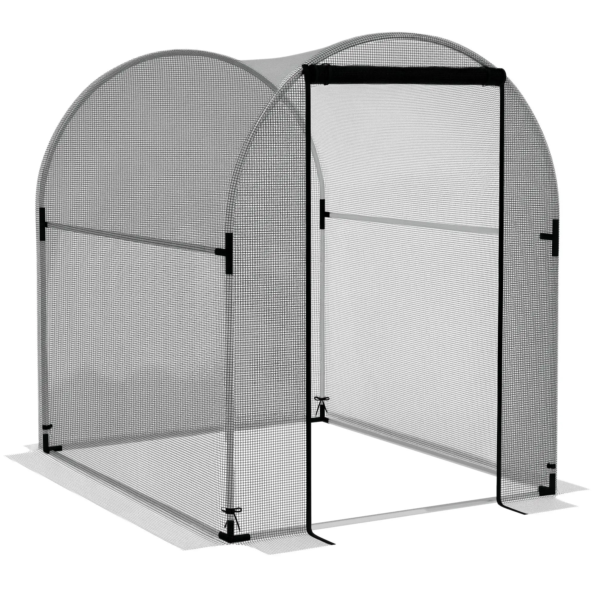 4.9' x 3.9' Crop Cage, Zipper Roll-Up Door, Mesh Plant Protection Tent Greenhouses at Gallery Canada
