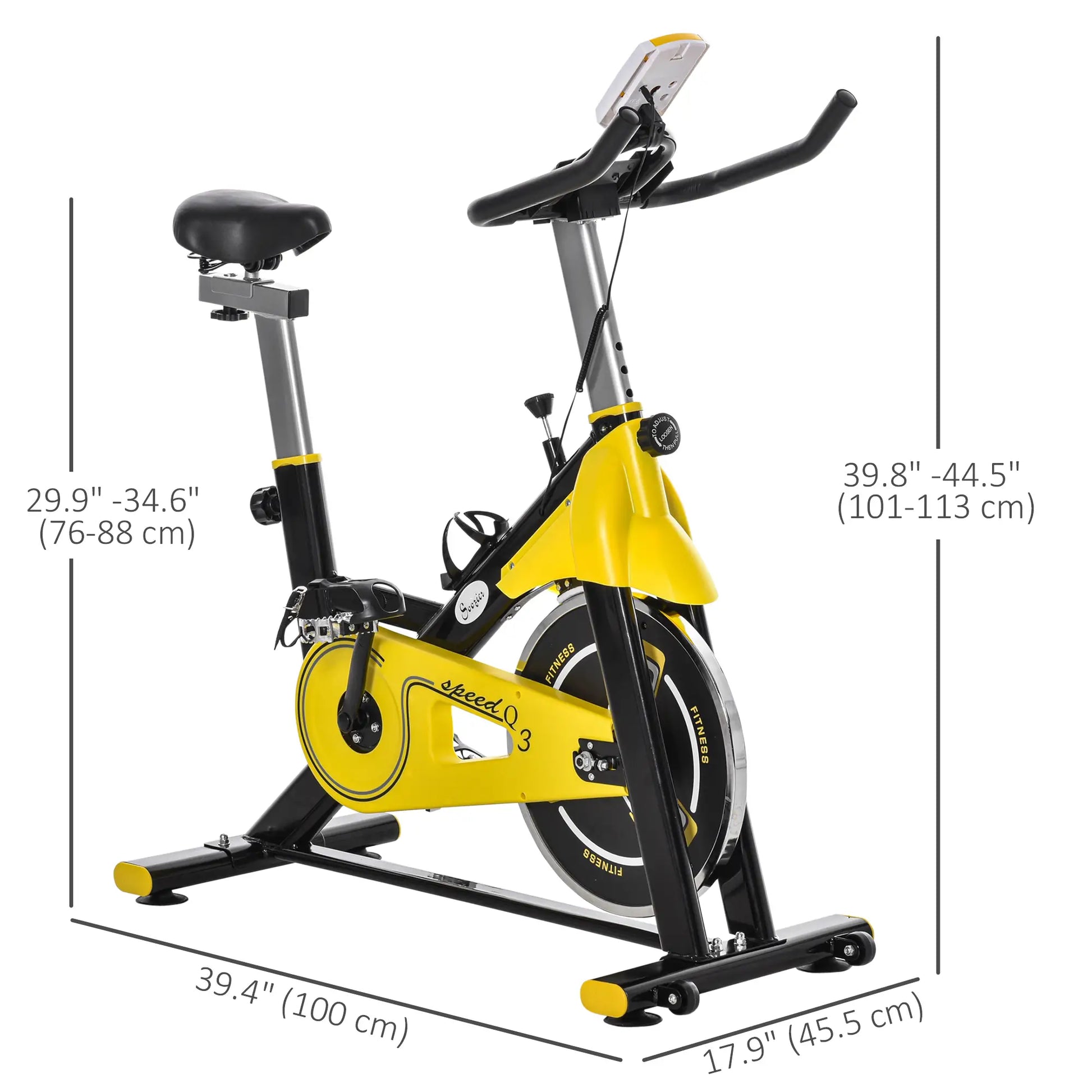 Stationary Exercise Bike, Adjustable Resistance, LCD Display, Home Gym Exercise & Stationary Bikes at Gallery Canada