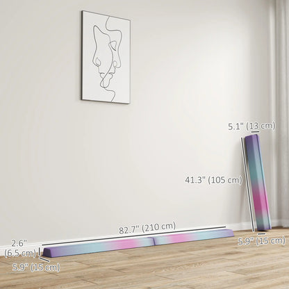 7ft Folding Balance Beam, Gymnastics Equipment, Anti-Slip, Multicolour Gymnastics Mats at Gallery Canada