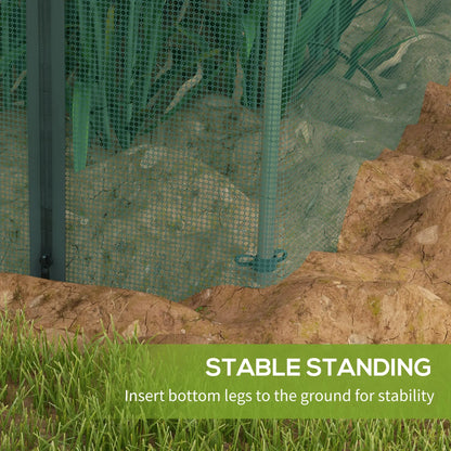 Galvanized Steel Crop Cage, Plant Protection Tent, 4' x 12', Green Walk In Greenhouses at Gallery Canada