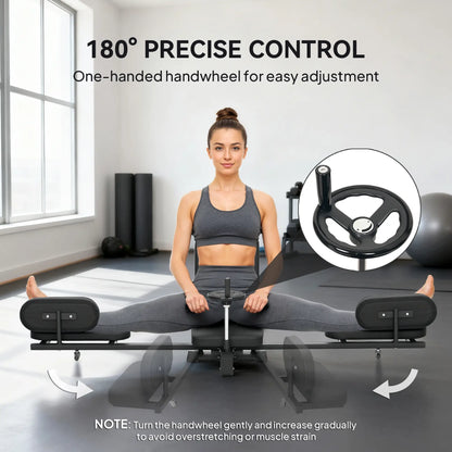 Leg Stretcher, 180° Adjustable Leg Split Machine with Handwheels Strength Training Equipment at Gallery Canada