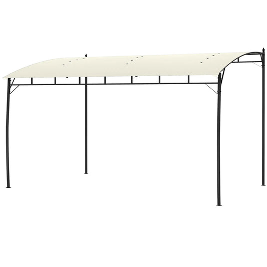 10' x 13' Outdoor Pergola, UV30+ Canopy, Steel Frame, Cream White Pergolas Cream at Gallery Canada