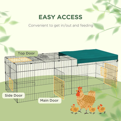 Small Animal Cage With Roof, Indoor Outdoor Use, 87" x 34" x 28", Green Houses & Habitats at Gallery Canada