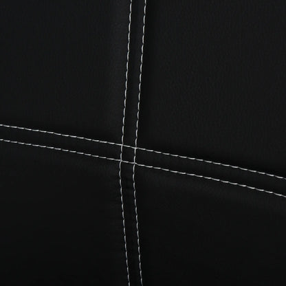 5-Piece Rectangular Glass Dining Table, Metal Frame, Faux Leather Chairs, Black Bar Sets at Gallery Canada