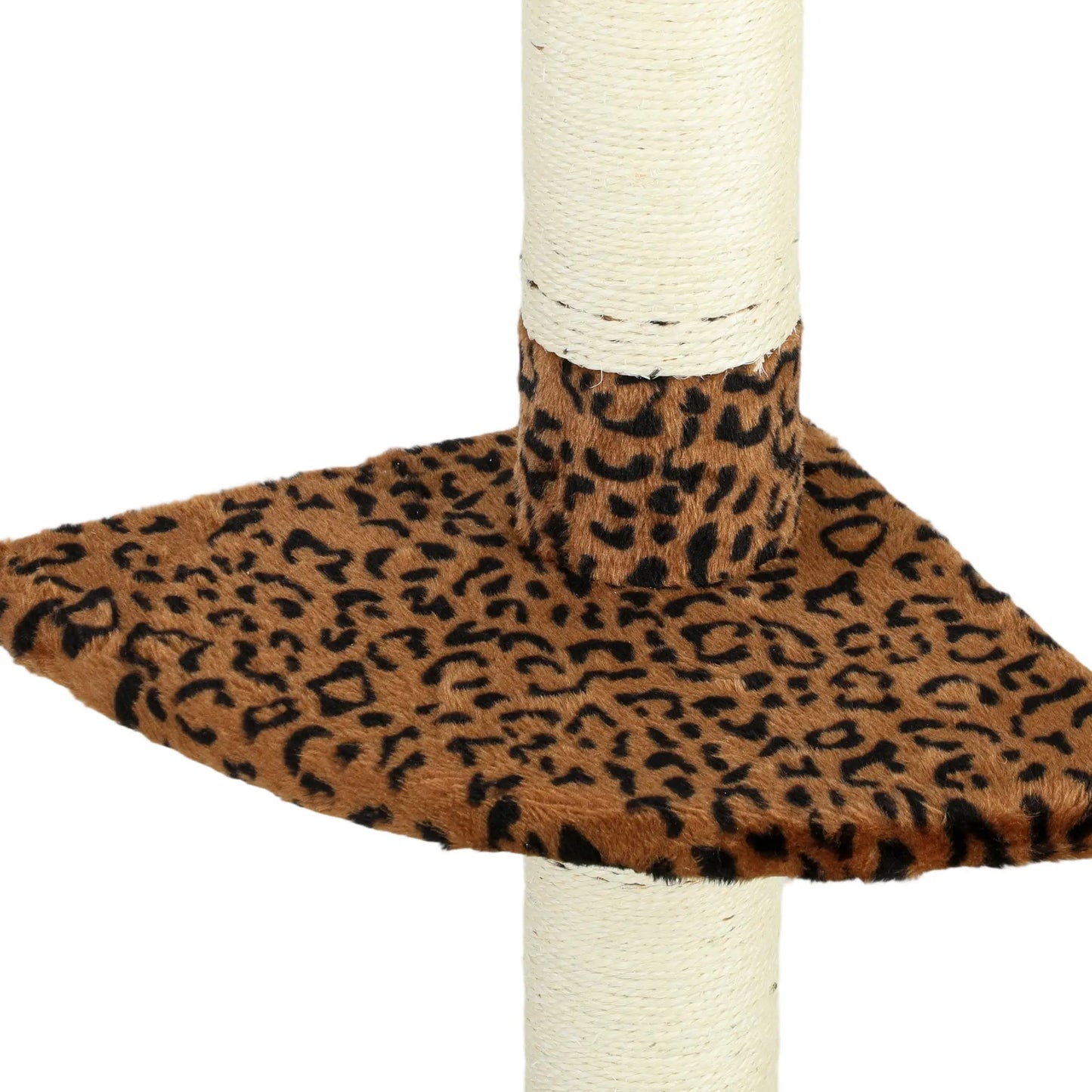 8.5ft Cat Tree 5-Tier Kitty Activity Center With Scratching Post, Leopard Print