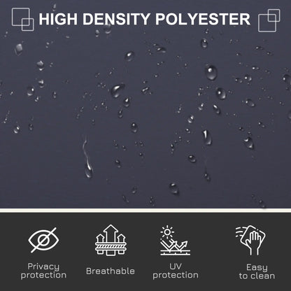 118" x 63" Outdoor Folding Privacy Screen, UV Wind Resistant, Dark Blue Side Awnings at Gallery Canada