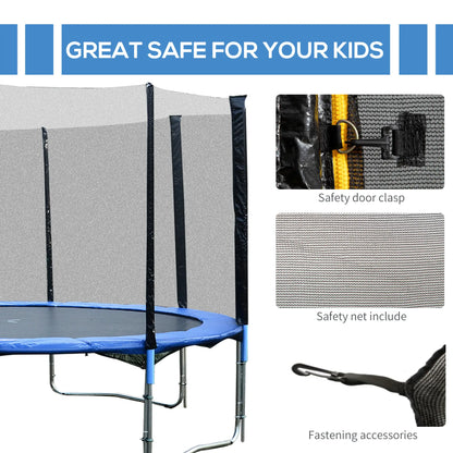 14 FT Trampoline Net Enclosure, 8 Poles, Black Trampolines at Gallery Canada