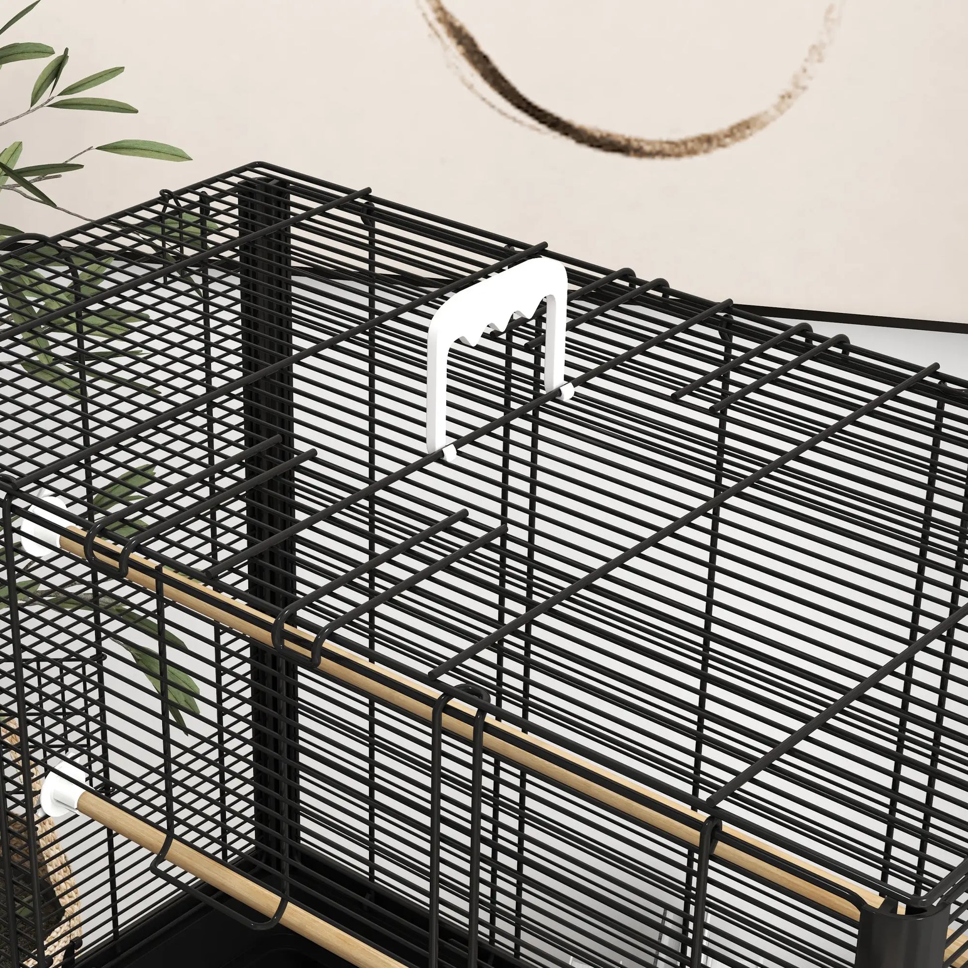 22" Bird Cage for Budgies, Finches, Canaries, Black Bird Cages at Gallery Canada