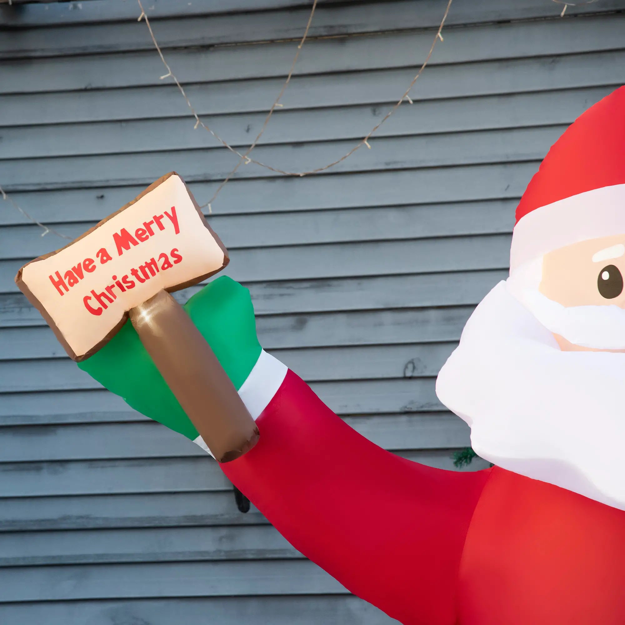 8ft Inflatable Santa Claus with LED Light, Outdoor Yard Display Christmas Inflatables at Gallery Canada