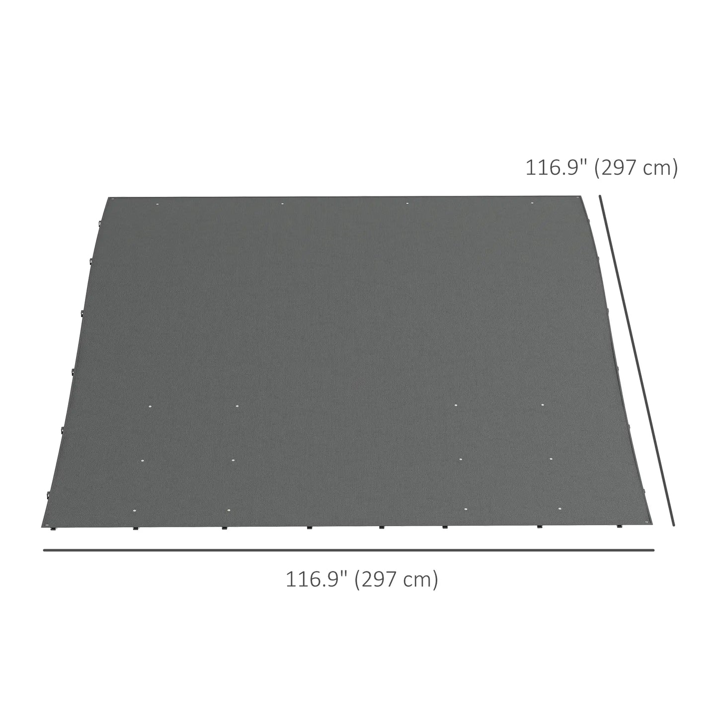 Canopy Replacement, Pergola Shade Cover, 10' x 10', Dark Grey Gazebo Canopy Replacement at Gallery Canada