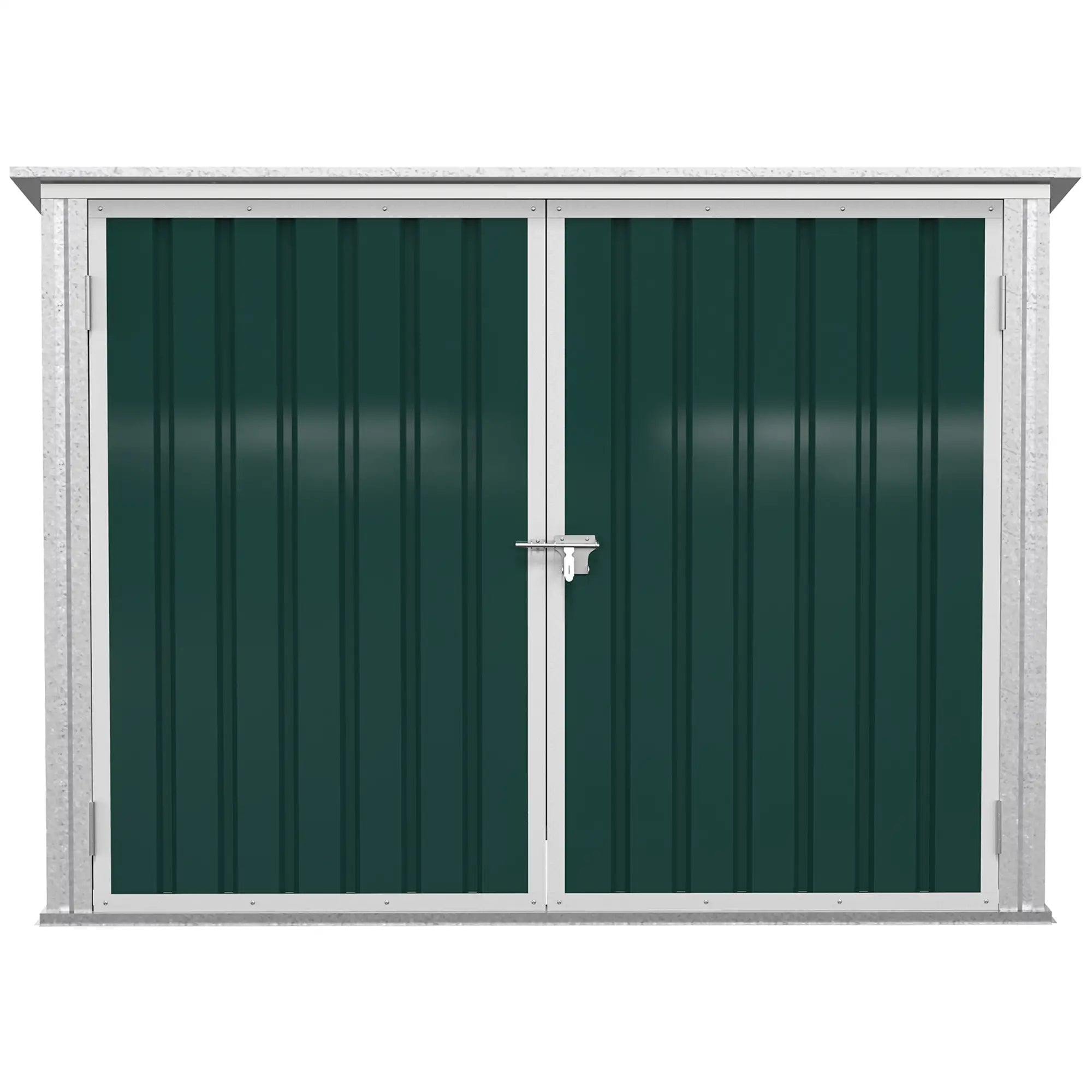 6x3 FT Outdoor Storage Shed, Double Door Trash Can Organizer, Green Sheds at Gallery Canada
