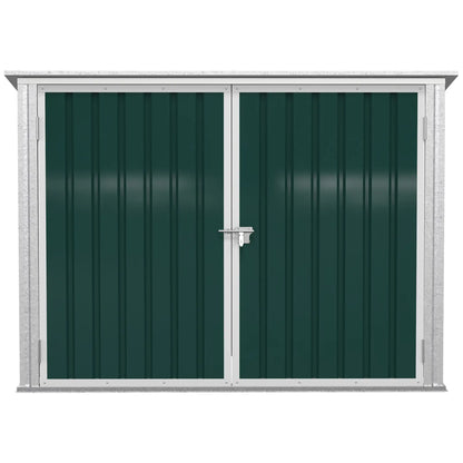 6x3 FT Outdoor Storage Shed, Double Door Trash Can Organizer, Green Sheds at Gallery Canada