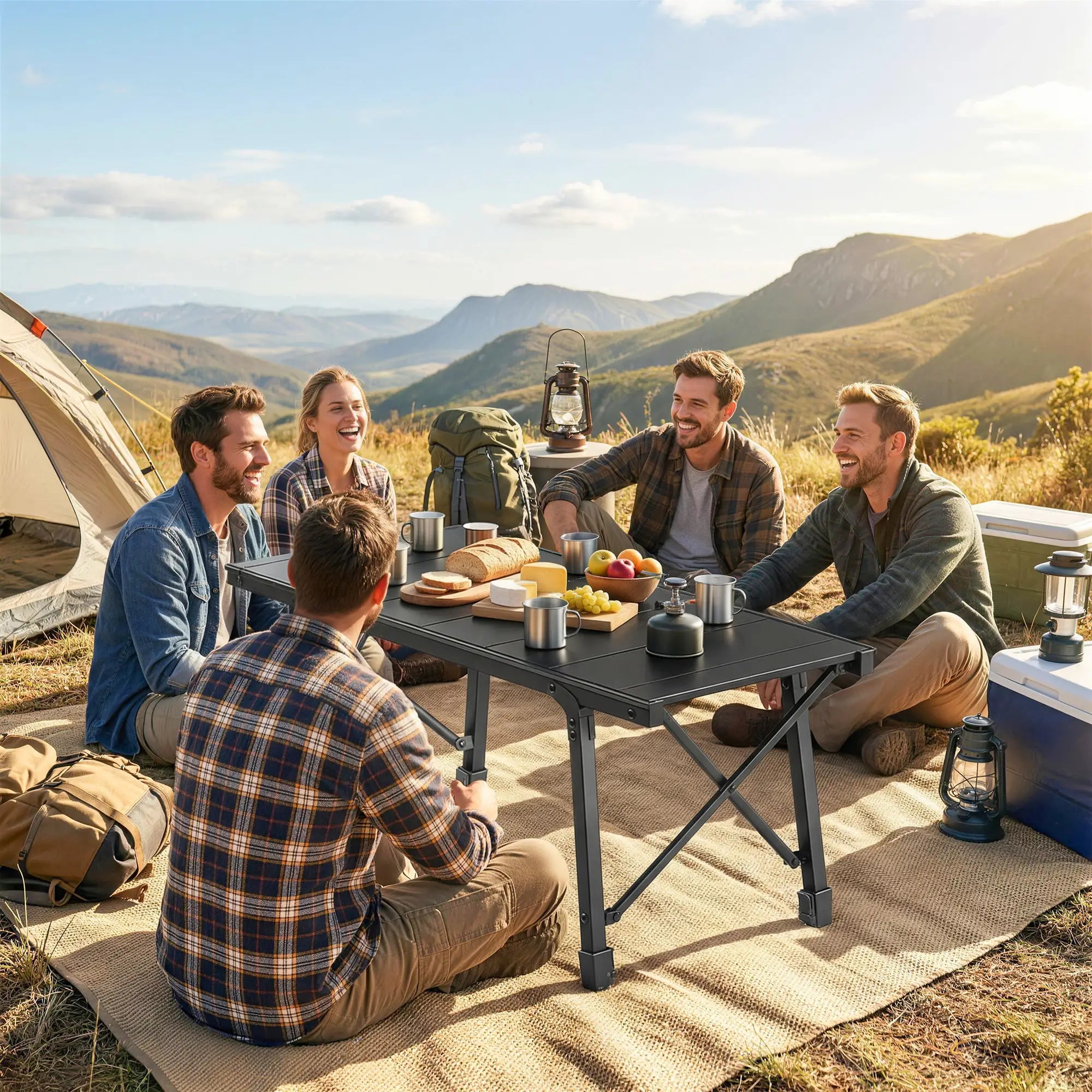 Heavy Duty Folding Picnic Table, Removable Plates, Non-Slip Feet Picnic Tables & Camping Chairs at Gallery Canada