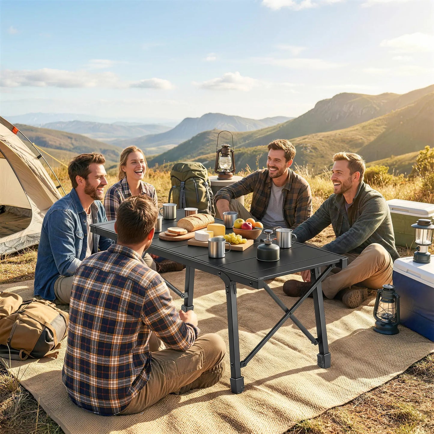 Heavy Duty Folding Picnic Table, Removable Plates, Non-Slip Feet Picnic Tables & Camping Chairs at Gallery Canada