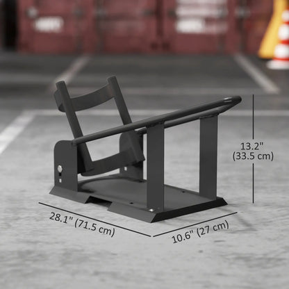 Motorcycle Wheel Chock, 1800 lbs Capacity, Steel, 15"-21" Wheels, Black Bike Parking Stands at Gallery Canada
